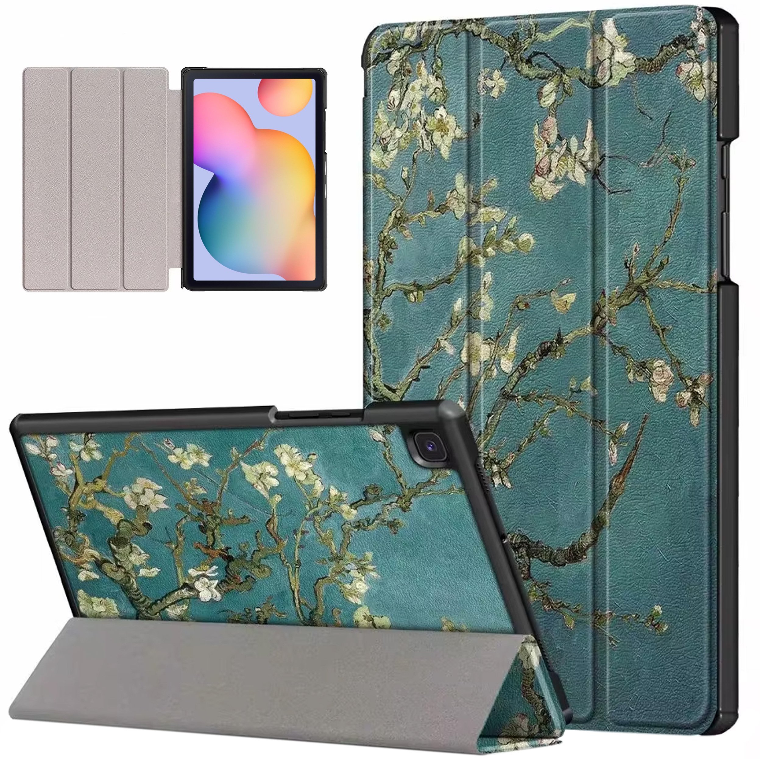 Etui na tablet 4kom.pl Graficzne z klapką do Galaxy Tab S6 Lite 10 / Samsung Galaxy Tab S6 Lite 22 / Samsung Galaxy Tab S6 Lite 24 - ochronne