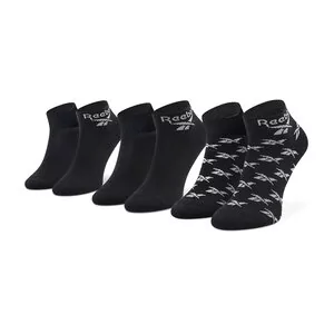 Reebok Skarpety Wysokie Unisex Cl Fo Ankle Sock 3P GG6675 Black - Skarpetki damskie - miniaturka - grafika 1