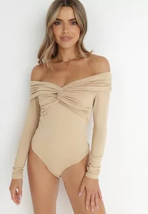Beżowe Body z Odkrytymi Ramionami Talosyne - Body - miniaturka - grafika 1