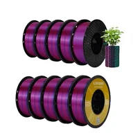 Filamenty i akcesoria do drukarek 3D - filament do drukarek 3D, trójkolorowy materiał jedwabny, szpula bez pęcherzyków powietrza, 10 kg, kolor A - miniaturka - grafika 1