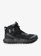 Buty trekkingowe męskie - Buty Under Armour Micro G Valsetz Mid - black/black/jet gray - miniaturka - grafika 1