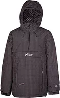 Kurtki narciarskie - L1 Premium Goods Męski kombinezon śnieżny Aftershock JKT Black Check, L - miniaturka - grafika 1