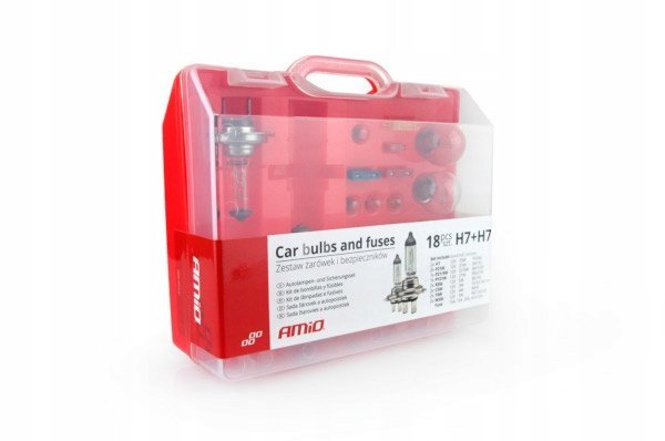 ZASOBNIK ŻARÓWEK W ETUI H7 + H7 2Xh7 12V 55W + 18