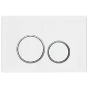 Przyciski spłukujące - Mexen Fenix 05 Przycisk Do Stelaża Wc Biały /chrom - miniaturka - grafika 1