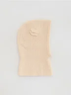 Czapki damskie - Reserved - Wełniana kominiarka - kremowy - miniaturka - grafika 1