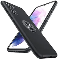 Etui i futerały do telefonów - Anqrp Hiddenian Serier etui kompatybilne z Samsung Galaxy S21 5G, [wbudowany stojak] [wojskowa pełna ochrona], magnetyczne etui na telefon komórkowy do Samsung Galaxy S21 z pierścieniem, czarne - miniaturka - grafika 1