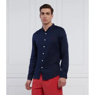 POLO RALPH LAUREN Lniana koszula | Slim Fit - Koszule męskie - miniaturka - grafika 1