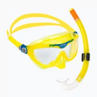 Maski do nurkowania - Zestaw do snorkelingu dziecięcy Aqualung Mix Combo yellow/petrol - miniaturka - grafika 1
