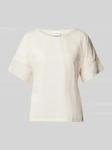 T-shirt z koronką szydełkową model ‘NULAN’ - Koszulki i topy damskie - miniaturka - grafika 1