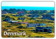 Magnesy - DANIA - Domki - Morze - Skandynawia - Magnes na lodówkę - miniaturka - grafika 1