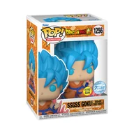 Figurki dla dzieci - Funko POP! Anime, figurka kolekcjonerska, Dragon Ball, SSGSS Goku, Glow, 1256 - miniaturka - grafika 1