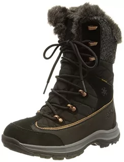 Śniegowce damskie - Jack Wolfskin Aspen Texapore High W damskie buty zimowe, czarny, 42 EU - grafika 1