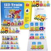 Zabawki interaktywne dla dzieci - Gra Zręcznościowa Nauka Matematyki Policz Pociąg - miniaturka - grafika 1