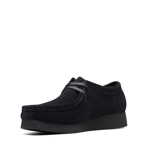 Clarks Damskie trampki Wallabeeevo Premium, Czarny Sde, 42 EU