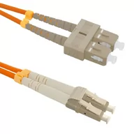 Patchcordy - Qoltec Optic Patchcord SC/UPC LC/UPC MM 50/125 OM2 5m 54042 - miniaturka - grafika 1