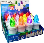 Lampiony i znicze - WKŁAD ELEKTRYCZNY DO ZNICZA zestaw 12 szt NA BATERIE R6 LED WKŁADY ZNICZY - miniaturka - grafika 1