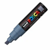 Kredki, ołówki, pastele i pisaki - uni-ball Uni-ball  marker UNI POSCA z szeroką końcówką klinową, łupek szary PX107540000 - miniaturka - grafika 1