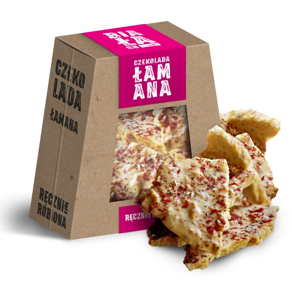 CS Czekolada Biała Łamana z żurawiną 170g