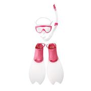 Pływanie - Spokey Zestaw do nurkowania, Speedo Glide Junior Scuba SetPink, rozmiar 36-39 - miniaturka - grafika 1