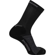 Skarpetki damskie - Skarpetki Unisex Damskie Męskie Młodzieżowe Trekkingowe Sportowe Wysokie Czarne Salomon Speedcross 39/41 - miniaturka - grafika 1