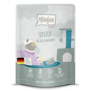 MjAMjAM Karma mokra dla kotów Senior Quetschie DUO z delikatnej kaczki i królika 6 x 300 g Kurczak 6x300 g - Mokra karma dla kotów - miniaturka - grafika 1