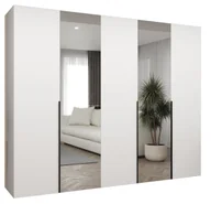 Szafy - Szafa uchylna otwierana ALICANTE 2 250 wys. 202 cm Biały + u. Czarny - miniaturka - grafika 1