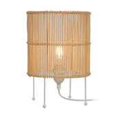 Lampy stojące - T19073D-D20 EDIN LAMPA STOŁOWA NATURAL&BIAŁY - miniaturka - grafika 1