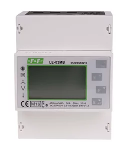 F&F Licznik energii elektrycznej 3-fazowy LE-03MB MID M-BUS LE-03MB - Liczniki energii elektrycznej - miniaturka - grafika 1