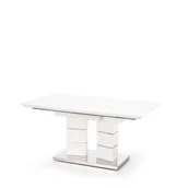 Stoły - Stół Rozkładany 160-200 x 90 x 75 Lord Biały Mat / Biały Połysk Halmar - miniaturka - grafika 1