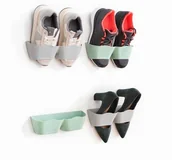 Wieszaki i stojaki - Organizer na buty InnovaGoods odcienie szarości - miniaturka - grafika 1