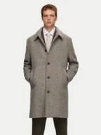 Płaszcze męskie - Selected Homme Płaszcz wełniany 16089348 Beżowy Regular Fit - miniaturka - grafika 1