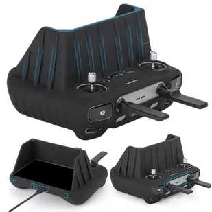 Etui Obudowa Silikonowa Przeciwsłoneczna do Kontrolera DJI RC 2 / DJI Air 3 / DJI Mini 4 Pro - czarna - Akcesoria do drona - miniaturka - grafika 1
