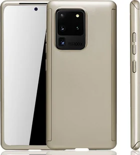 Etui na telefon komórkowy Samsung Galaxy S20 Ultra Full Case Cover Display Protection 360 Gold - Etui i futerały do telefonów - miniaturka - grafika 1