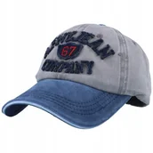 Czapki męskie - CZAPKA z Daszkiem BEJSBOLÓWKA przecierana JEANS - miniaturka - grafika 1