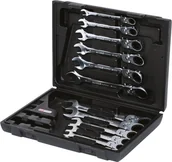Klucze i nasadki - KS Tools KS-Tools 503.4865 Gear Plus Czarny z grzechotką zestaw kluczy pierścieniowych szczękowych, z blokadą, 12-częściowy, 8  19 MM 503.4865 - miniaturka - grafika 1