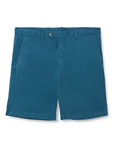 Hackett London Męskie szorty Ultra Lw, Niebieskozielony, 44W - Spodenki damskie - miniaturka - grafika 1
