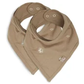 Śliniaki i fartuszki - Jollein 2 śliniaki apaszki bandany Gwiazdy STARGAZE Biscuit - miniaturka - grafika 1