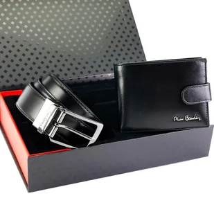 Pierre Cardin męski portfel RFID skórzany pasek do spodni zestaw prezentowy - Paski Pierre Cardin męski portfel RFID skórzany pasek do spodni zestaw prezentowy - Paski - miniaturka - grafika 1