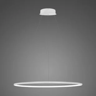 Lampa wisząca Ledowe Okręgi No.1 Φ80 cm in 4k biała ściemnialna Altavola Design - Lampy sufitowe - miniaturka - grafika 1