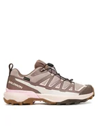 Buty trekkingowe damskie - Salomon Trekkingi X Ultra 360 Edge Gore-Tex L47981800 Brązowy - miniaturka - grafika 1