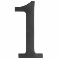 Numery na dom - Cyfra 1 wys.18 cm plastikowa czarna - miniaturka - grafika 1