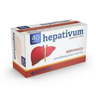 ALG PHARMA Hepativum 40 tabletek Długi termin ważności! 3400642 - Układ pokarmowy - miniaturka - grafika 1