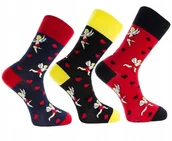 Skarpetki męskie - WALENTYNKI Skarpety Męskie 3 Pary 43/45 PREZENT - miniaturka - grafika 1