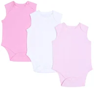 Body dla niemowląt - 3x Różowe body bez rękawków 9-12 m 80 cm - miniaturka - grafika 1