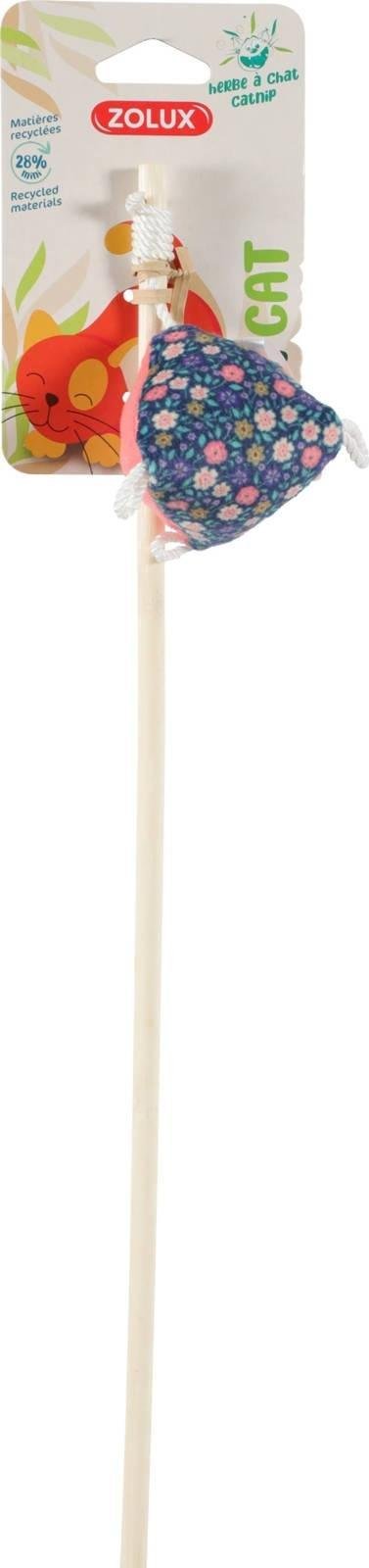 Zolux ZOLUX Zabawka dla kota ETHICAT wędka piramidka, kwiaty