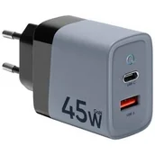 Ładowarki do telefonów - Ładowarka sieciowa Tactical Microgrid GaN 45 W (57983117438) Szara - miniaturka - grafika 1