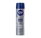 Dezodoranty i antyperspiranty męskie - Nivea Silver Protect Dynamic Power, antyperspirant spray męski, 150 ml - miniaturka - grafika 1