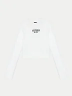 Bluzki damskie - Guess Bluzka J4YI49 KBZP4 Biały Regular Fit - miniaturka - grafika 1