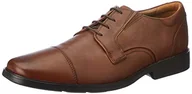 Buty dla chłopców - Clarks Męska czapka Clarkslite Oxford, skóra tan, 41 EU - miniaturka - grafika 1