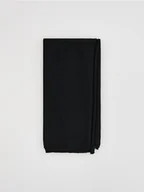 Czapki damskie - Reserved - Gładki szalik - czarny - miniaturka - grafika 1